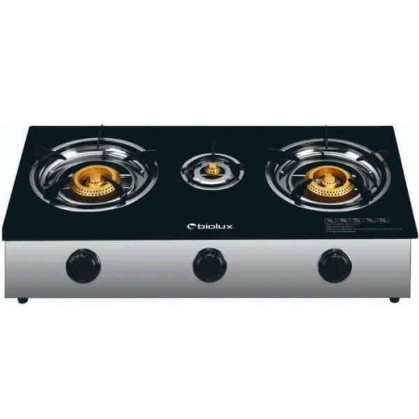 Plaque à gaz BIOLUX 3 feux Gris & noir (M.7545C) Plaque à gaz BIOLUX 3 feux Gris & noir (M.7545C)